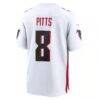 Kyle Pitts Atlanta Falcons Nike Game Player Jersey - White - Back View