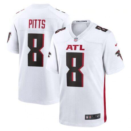 Kyle Pitts Atlanta Falcons Nike Game Player Jersey - White - Front View