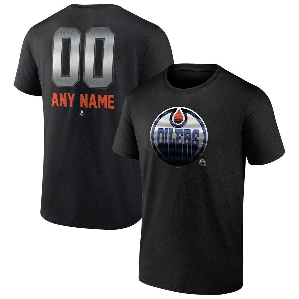 Edmonton Oilers Personalized Midnight Mascot Logo T-Shirt