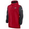Atlanta Falcons Nike Sideline Player Quarter-Zip Hoodie - - Back View