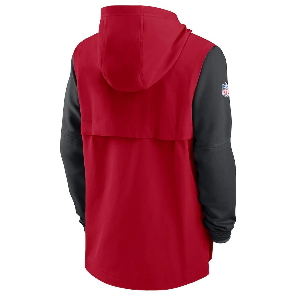 Atlanta Falcons Nike Sideline Player Quarter-Zip Hoodie – Red/Black