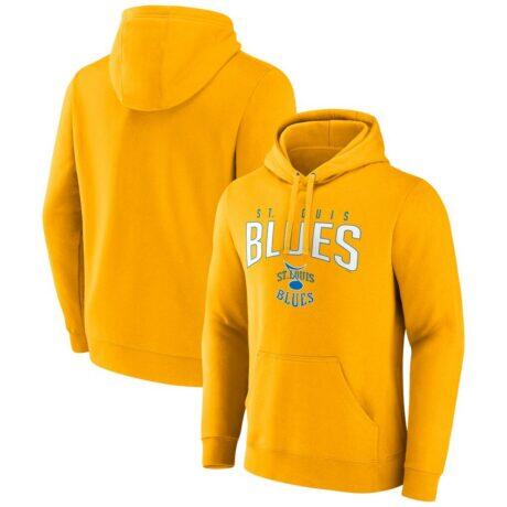 St. Louis Blues Fanatics Special Edition 2.0 Wordmark Pullover Hoodie - Gold - Front View