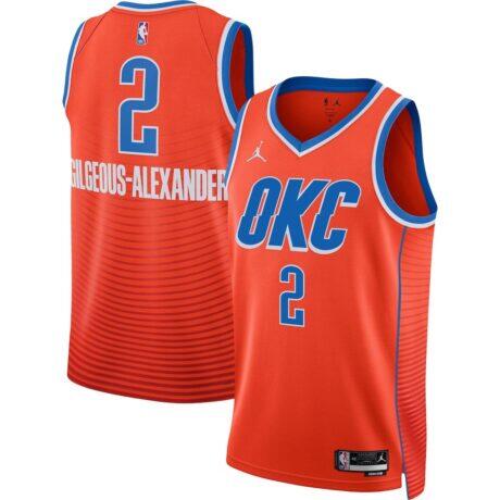 Shai Gilgeous-Alexander Oklahoma City Thunder Jordan Brand Unisex Swingman Jersey - Statement Edition
