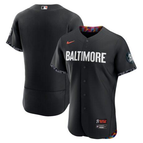 Baltimore Orioles Nike City Connect Authentic Jersey - Black - Front View