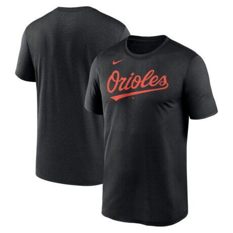 Baltimore Orioles Nike New Legend Wordmark Dri-FIT T-Shirt - Black - Front View