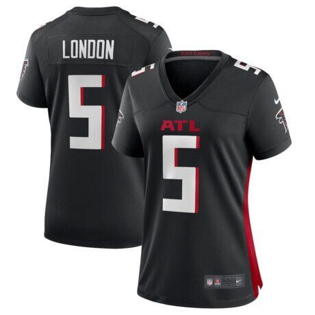 Drake London Atlanta Falcons Nike Women's Player Game Jersey - Black - Front View