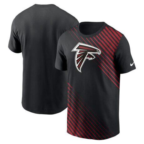 Atlanta Falcons Nike Yard Line Fashion Asbury T-Shirt - Black - Front View