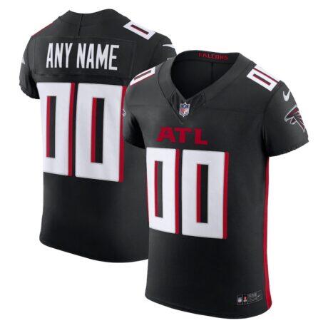 Atlanta Falcons Nike Vapor F.U.S.E. Elite Custom Jersey - Black - Front View