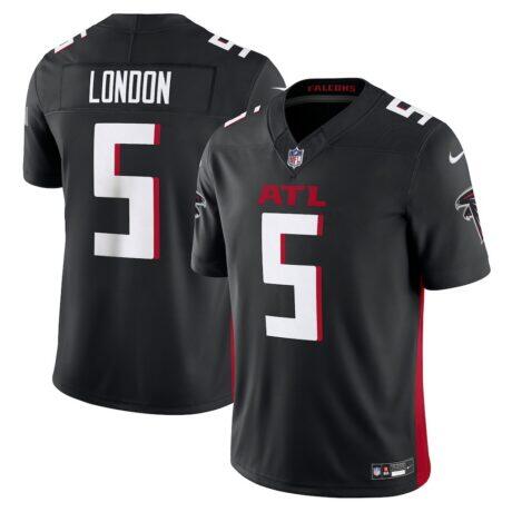 Drake London Atlanta Falcons Nike Vapor F.U.S.E. Limited Jersey - Black - Front View