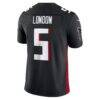Drake London Atlanta Falcons Nike Vapor F.U.S.E. Limited Jersey - Black - Side View