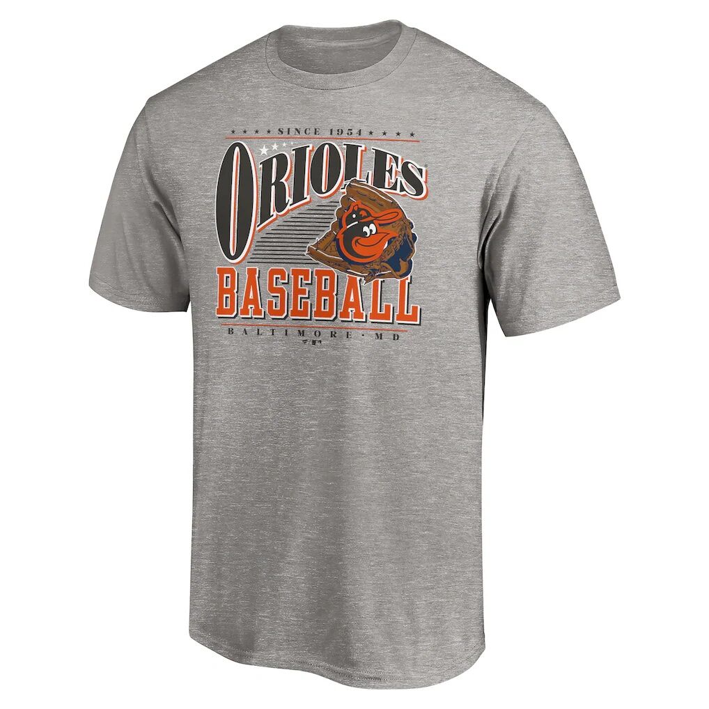 Baltimore Orioles Cooperstown Collection Winning Time T-Shirt – Heather Gray