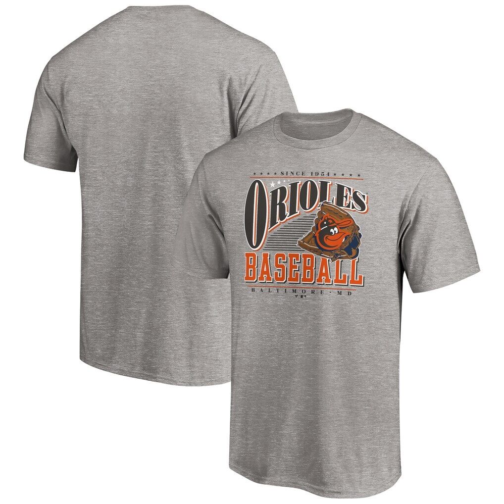 Baltimore Orioles Cooperstown Collection Winning Time T-Shirt – Heather Gray
