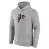 Atlanta Falcons Primary Team Logo Fitted Pullover Hoodie - - Back View
