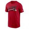 Atlanta Falcons Nike Essential Blitz Lockup T-Shirt - Red - Back View