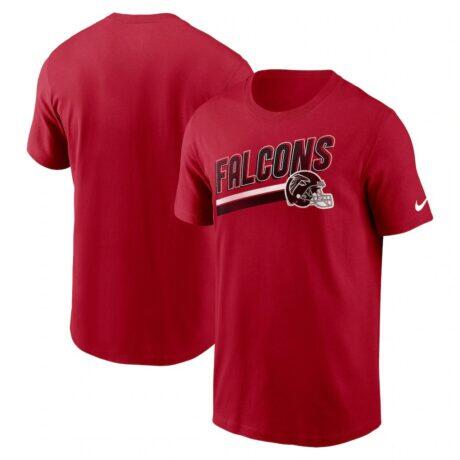 Atlanta Falcons Nike Essential Blitz Lockup T-Shirt - Red - Front View