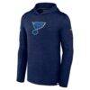 St. Louis Blues Fanatics Authentic Pro Lightweight Pullover Hoodie - Navy - Back View
