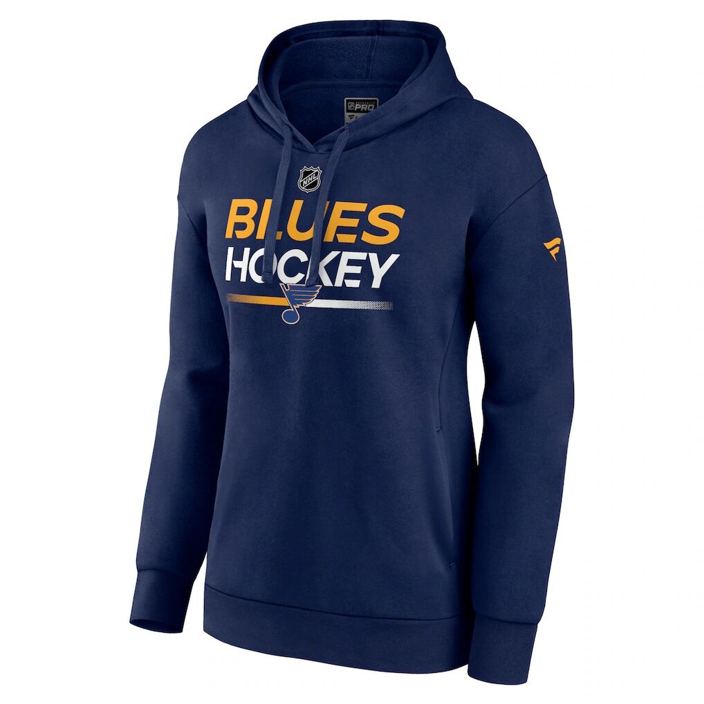 St. Louis Blues Fanatics Women’s Authentic Pro Pullover Hoodie