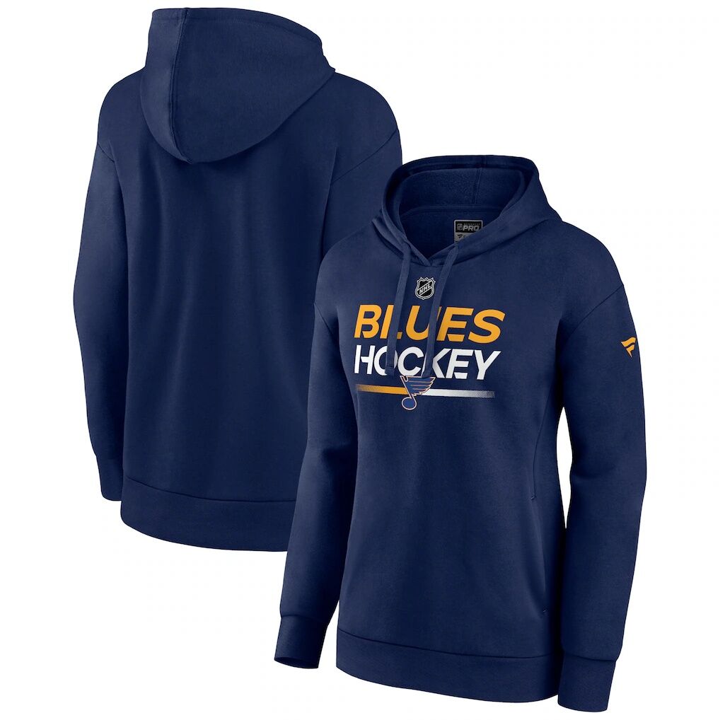 St. Louis Blues Fanatics Women’s Authentic Pro Pullover Hoodie