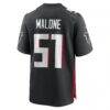 DeAngelo Malone Atlanta Falcons Nike Game Player Jersey - Black - Side View