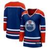 Edmonton Oilers Fanatics Women's Home Breakaway Blank Jersey - - Front View