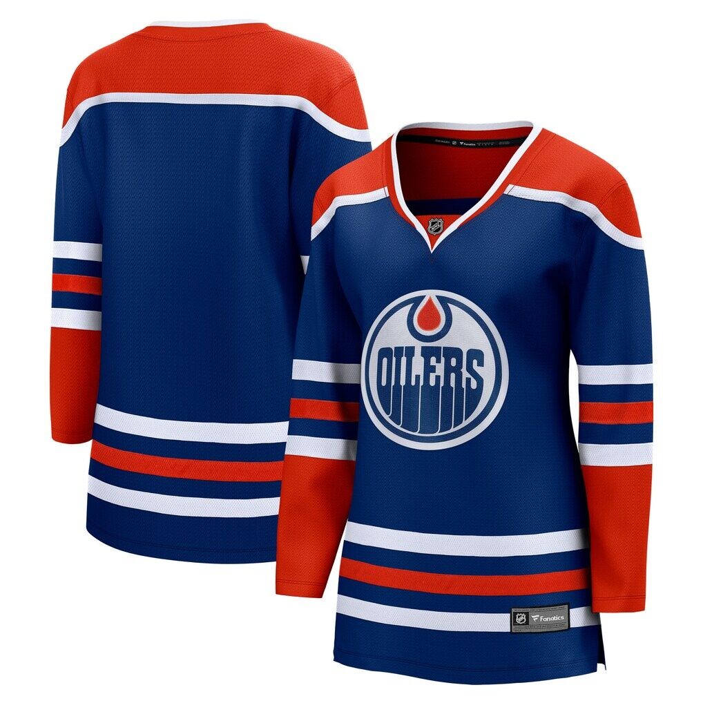 Edmonton Oilers Fanatics Women’s Home Breakaway Blank Jersey – Royal