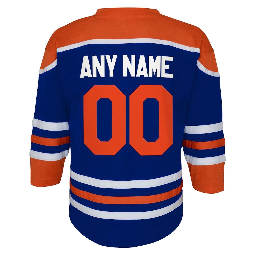 Edmonton Oilers Youth Home Replica Custom Jersey – Royal