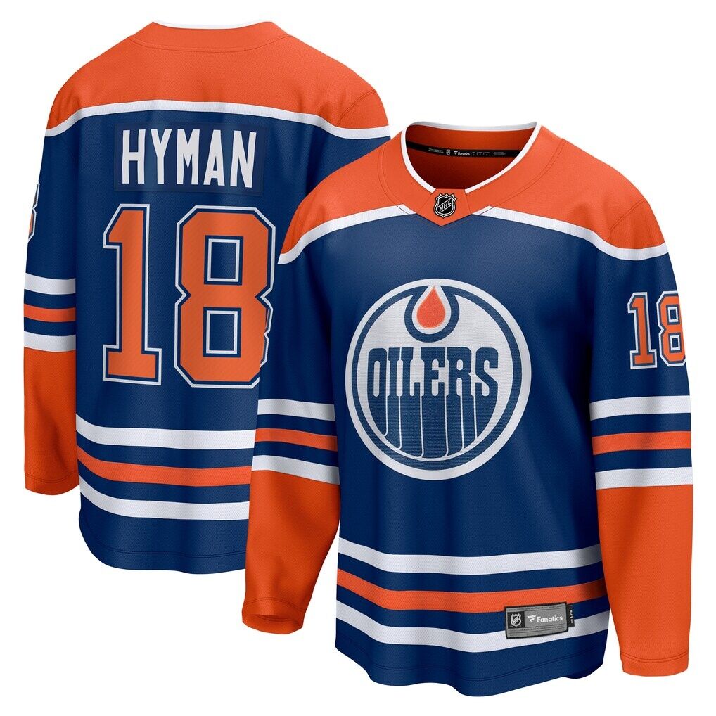Zach Hyman Edmonton Oilers Fanatics Home Breakaway Player Jersey – Royal