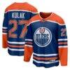 Brett Kulak Edmonton Oilers Fanatics Home Breakaway Player Jersey - - Front View