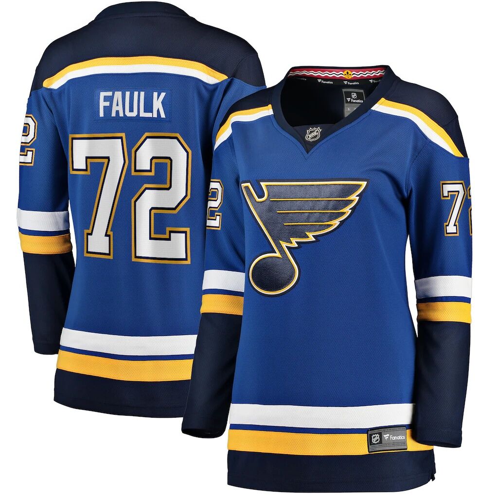 Justin Faulk St. Louis Blues Fanatics Women’s Home Breakaway Player Jersey