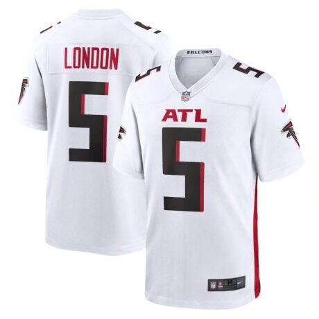 Drake London Atlanta Falcons Nike Away Game Player Jersey - White - Front View