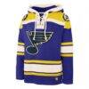 St. Louis Blues '47 Superior Lacer Hoodie - Blue - Side View
