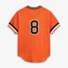 Cal Ripken Jr. Baltimore Orioles Mitchell & Ness Authentic Batting Practice Jersey - Orange - Side View