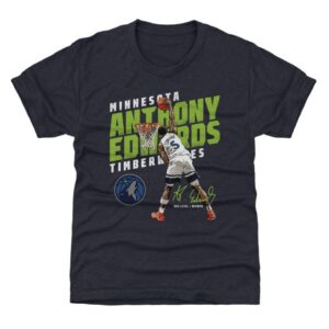 Anthony Edwards Minnesota Timberwolves 500 Level Youth Slant T-Shirt