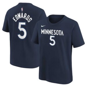 Anthony Edwards Minnesota Timberwolves Youth Icon Name & Number T-Shirt