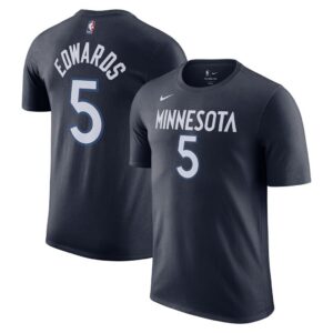 Anthony Edwards Minnesota Timberwolves Nike Icon 2022/23 Name & Number T-Shirt