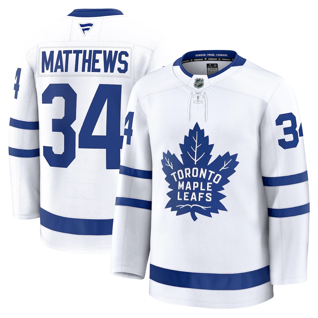 Auston Matthews Toronto Maple Leafs Fanatics Away Premium Jersey