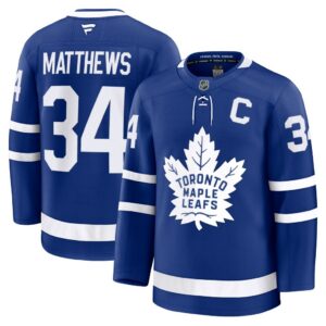 Auston Matthews Toronto Maple Leafs Fanatics Captain Patch Home Premium Jersey