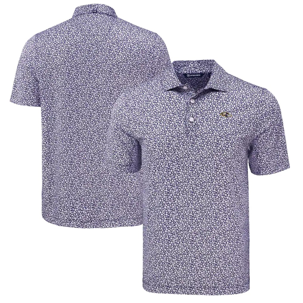 Baltimore Ravens Cutter & Buck Pike Eco Flora Print Polo
