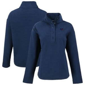 Baltimore Ravens Cutter & Buck Women's Hunts Point Eco Half-Snap Sweatshirt