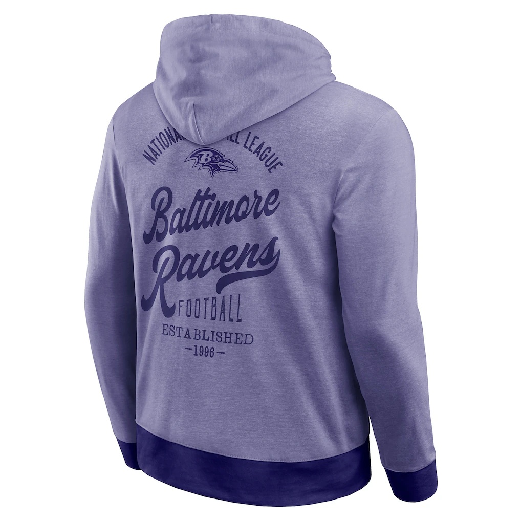 Baltimore Ravens Darius Rucker Collection by Fanatics Tonal Knit Pullover Hoodie