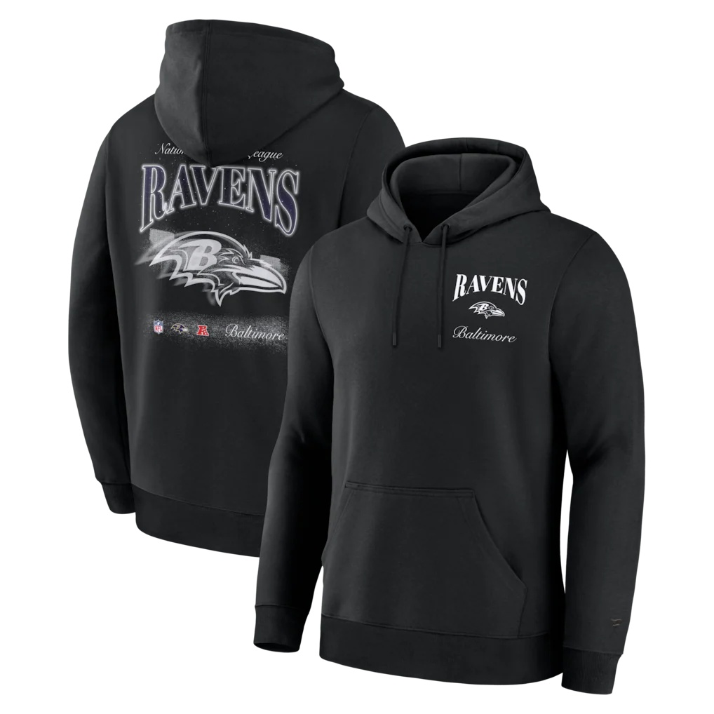 Baltimore Ravens Fanatics Back Logo Fleece Hoodie