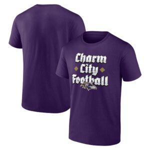 Baltimore Ravens Fanatics Charm City Football T-Shirt