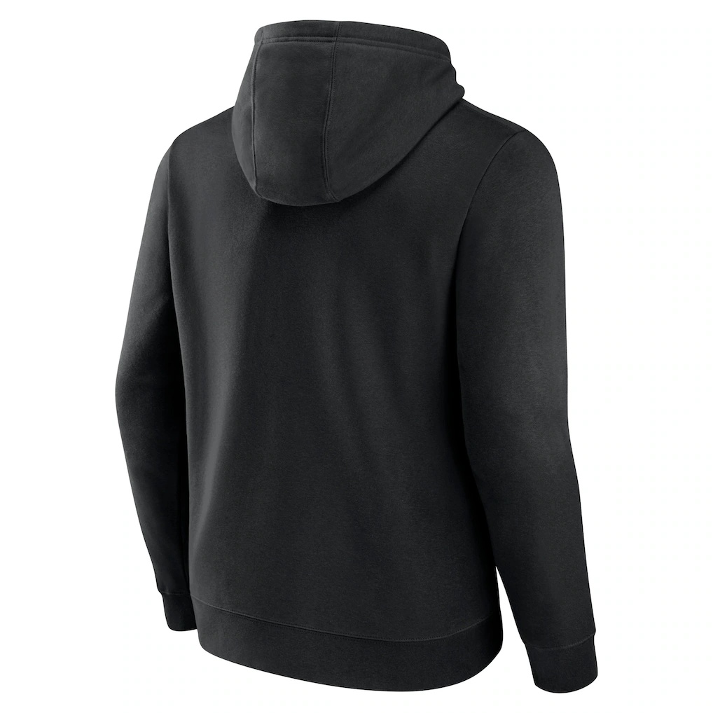 Baltimore Ravens Logo Team Lockup Fitted Pullover Hoodie