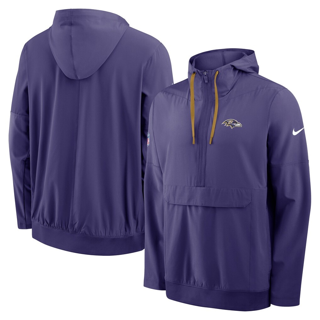 Baltimore Ravens Nike Alt Anorak Half-Zip Hooded Jacket