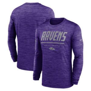Baltimore Ravens Nike Sideline Offensive Transition Velocity Dri-FIT Long Sleeve T-Shirt