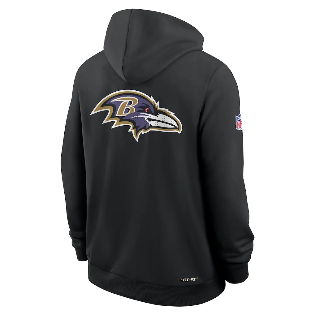 Baltimore Ravens Nike Sideline Standard Issue Utility Player Dri-FIT Full-Zip Hoodie