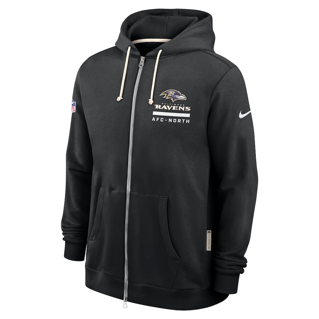 Baltimore Ravens Nike Sideline Standard Issue Utility Player Dri-FIT Full-Zip Hoodie