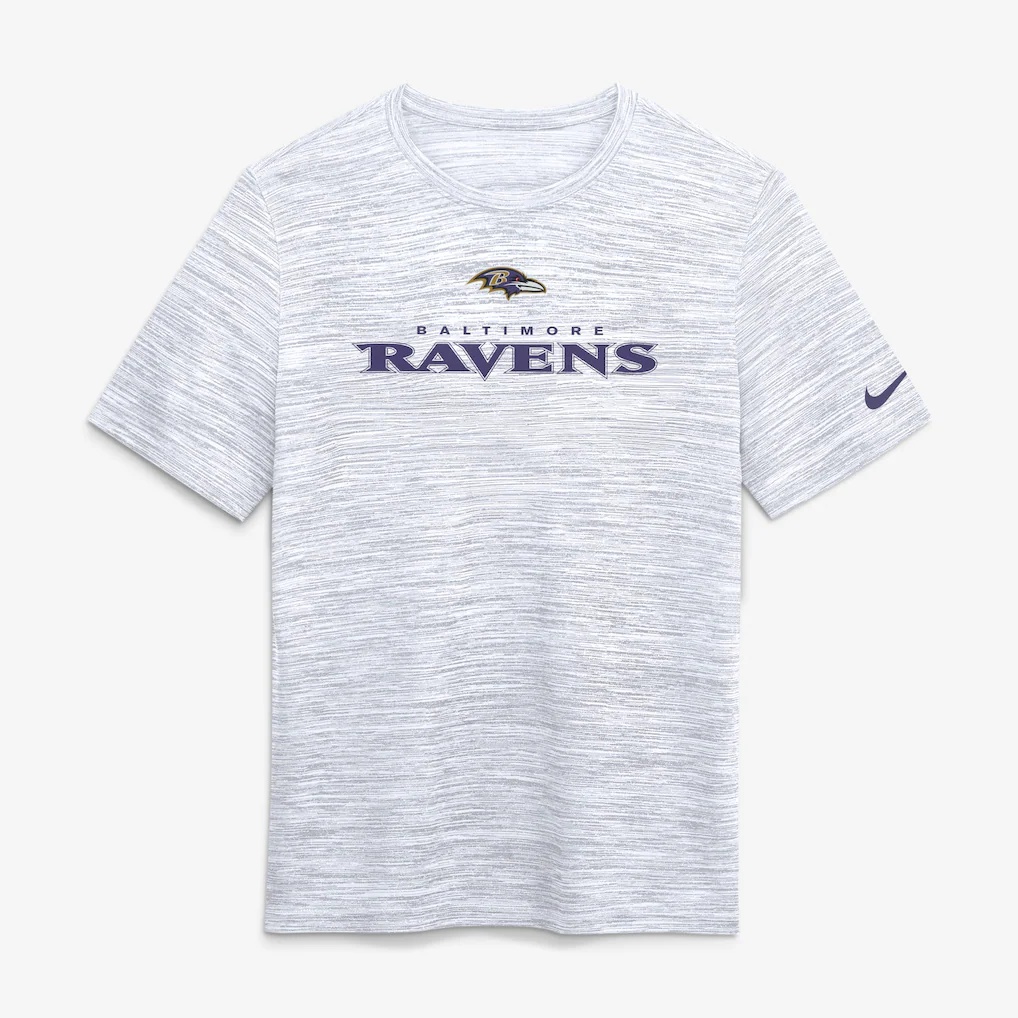 Baltimore Ravens Nike Velocity Endurance Run Dri-FIT T-Shirt – Ash