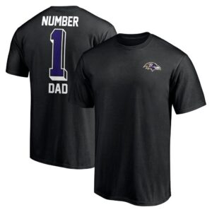 Baltimore Ravens Number One Dad T-Shirt