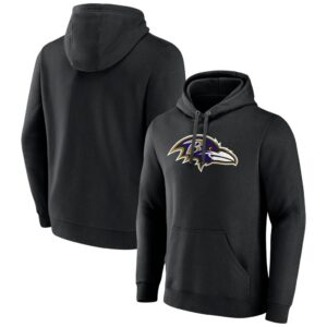 Baltimore Ravens Primary Team Logo Fitted Pullover Hoodie